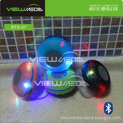 BTS-07 hands free phone waterproof shower Bluetooth speaker